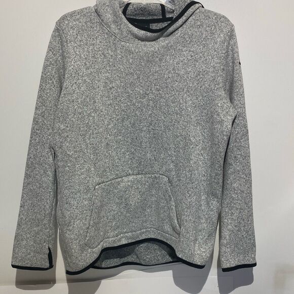 Nike Women's Gray Black Therma-fit Active Running Pullover Hoodie Sweatshirt XL - Picture 1 of 9
